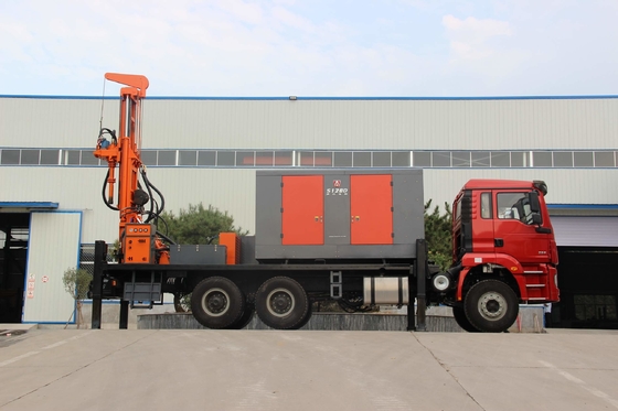 Perforazione per pozzi idrici montata su camion, perforazione idraulica multifunzione completa