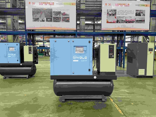 990,9% compressore d'aria a vite rotative lubrificato con olio