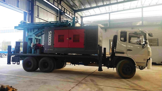 Camion montato sul pozzo idraulico per la trivellazione