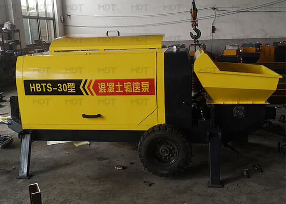 Il piccolo rimorchio della macchina dello Shotcrete MDT-30 ha montato la pompa per calcestruzzo