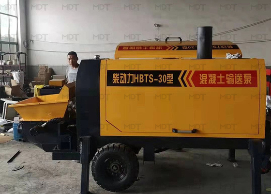 Il piccolo rimorchio della macchina dello Shotcrete MDT-30 ha montato la pompa per calcestruzzo