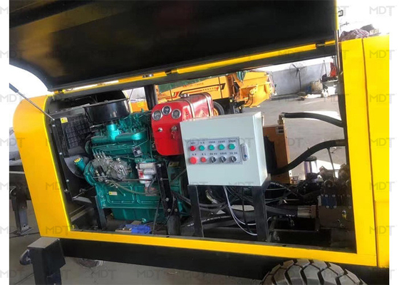 Pompa per iniezioni di calcestruzzo montata su rimorchio da 15 m³/H MEGA DRILLTECH