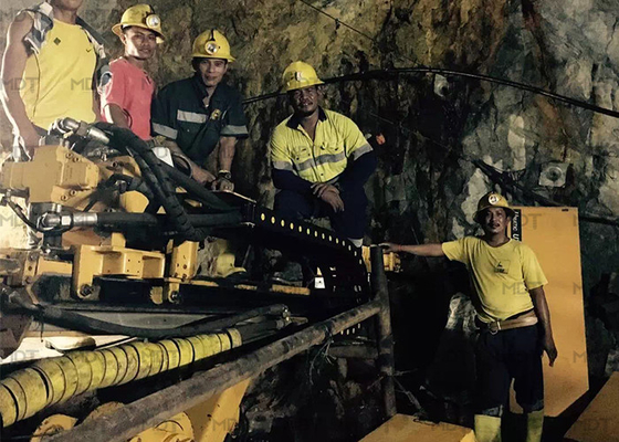 Impianto di perforazione diamantato sotterraneo per perforatrice per tunnel da 1000 metri idraulico