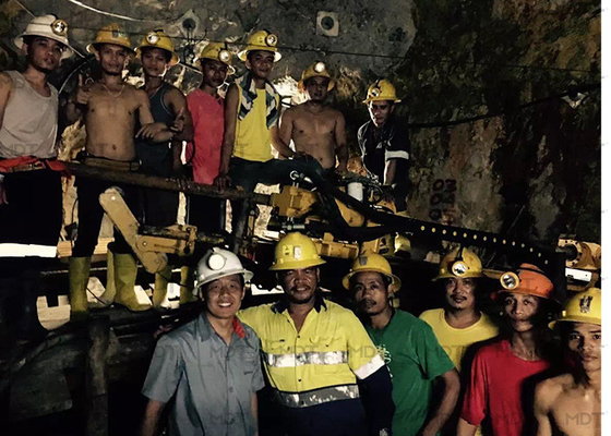 Impianto di perforazione diamantato sotterraneo per perforatrice per tunnel da 1000 metri idraulico