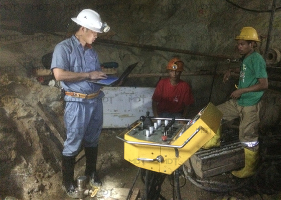 Impianto di perforazione diamantato sotterraneo per perforatrice per tunnel da 1000 metri idraulico