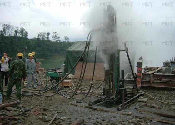 Perforatrice idraulica geotecnica per tirafondi 80 m di profondità